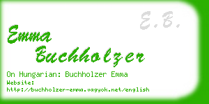 emma buchholzer business card